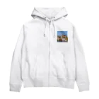 bitpiyoのプラハ城 Zip Hoodie