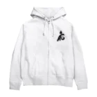 流戸家の製作所の辰年辰姫ブラック Zip Hoodie