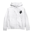 Never give upのYouTubeチャンネル「Never give up」のロゴ付きアイテム Zip Hoodie