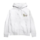 テテオリジナルのゆるキャラシリーズ スマホバージョン（ぷぅーちゃん、くぅーちゃん、おはなちゃん） Zip Hoodie