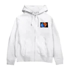 Superherooの氷と炎が追いかけあう Zip Hoodie