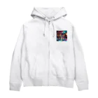 たてっぴのショップの1980年代のポップカルチャー Zip Hoodie