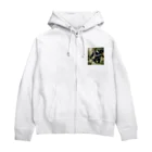 kagamimotiの庭師のゴリラ Zip Hoodie