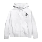 136JiuQuのグロテスク ロゴ No.02 Zip Hoodie