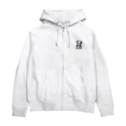 ぺけぽんオリジナルグッズのお花とパンダ Zip Hoodie