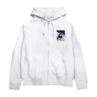 GoldCatの雪猫 Zip Hoodie