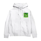 クロスクリエイティブのゴルフをするゴリラ Zip Hoodie