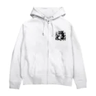 はまみるの白摂生なネコ Zip Hoodie