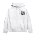 kokinchan36の観光客が行き場所をわからなくなっているアピール Zip Hoodie