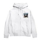 ニコネガショップの怠惰なゾンビ君 Zip Hoodie