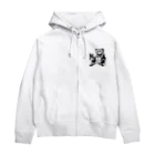 cray299の闘う猫メイド🐾1 Zip Hoodie