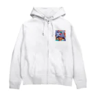 yumiceのice meets オリガミイルカ Zip Hoodie