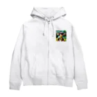 yumiceのice meets オリガミマーモセット Zip Hoodie