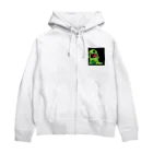 hidepandaのガチャピン風の恐竜 Zip Hoodie