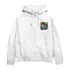 barisukaのスケートボードをする女性 Zip Hoodie