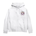 あにまるずのほわいとたいがー Zip Hoodie