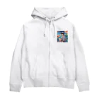 chillfishingの釣りガール爆釣！ Zip Hoodie