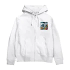 T_Whiteのお酒は飲んでも飲まれるな！ Zip Hoodie