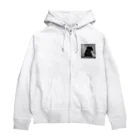 ODDS-345のえーなんで　黒パグ Zip Hoodie