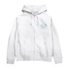 small-glitchの神秘の猫・あお色 Zip Hoodie