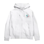 Clozettaのスケボーをするペンギン Zip Hoodie