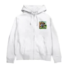 barisukaのフットボーラーブルドッグ Zip Hoodie