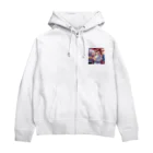 アニメ好きの野生味溢れる店J JK専門店の電気系ポーニーテールJK　 Zip Hoodie