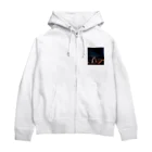 araiguma_shopの星を眺めているアライグマ Zip Hoodie