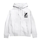 QUQU_WORKSのソウルオブジャパン 折り紙の手裏剣デザイン 大和魂 日本 ブラック Zip Hoodie