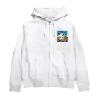 すずらん24の幸運のお花畑 Zip Hoodie