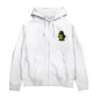 chikichikibanbanの緑、恐竜、ワニ Zip Hoodie