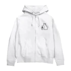 すわんちゃんの窓辺のねこ Zip Hoodie