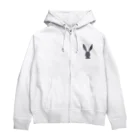 MEGROOVEのシルエットぴょん🐰 Zip Hoodie