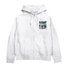 akipen76の共存を目指すペンギン Zip Hoodie