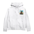 hakumenhonのスケートボードクオッカ Zip Hoodie