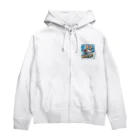 keikei5の柴犬の可愛らしいレスキュー犬 Zip Hoodie