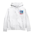 Shironekokuuのイルカくん Zip Hoodie