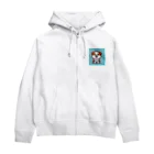 動物好きのあなた絵の愛犬家のためのグッズシリーズ Zip Hoodie