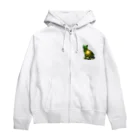 猫との風景の深い森と猫002 Zip Hoodie