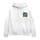 かるるんショップの狐の冒険シリーズ　わらしべ長者 Zip Hoodie