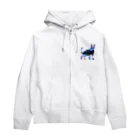 猫との風景の星空と猫_009 Zip Hoodie