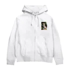 kanatuのお店のキジ白くん① Zip Hoodie