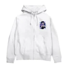 AQUAMETAVERSEの花菖蒲の優美な香り　BLUE PLUM  691 Zip Hoodie