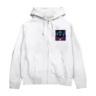 たんたん狸の不気味で可愛い森の不気味で可愛い熊001 Zip Hoodie