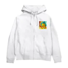 Equinoxのレトロカラーのうずまき Zip Hoodie