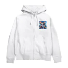 子猫カーニバルの煽り運転禁止！ Zip Hoodie