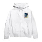 AQUAMETAVERSEの静寂の中の鳥　なでしこ1478 Zip Hoodie