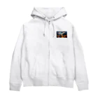 space catの黄昏れ猫 Zip Hoodie