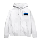 お絵かき屋さんのエストニアの国旗 Zip Hoodie