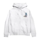 猫との風景の風景_夜景と猫001 Zip Hoodie